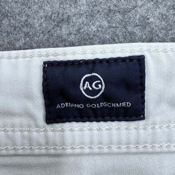 AG Adriano Goldschmied Jeans The Graduate Men's 38x32, White Denim Tailored Leg - Picture 11 of 16